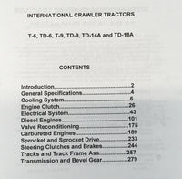 INTERNATIONAL CRAWLER T6 TD6 TRACTOR SERVICE REPAIR SHOP MANUAL FULL TD-6 IHC