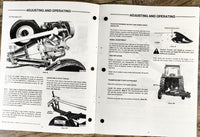 Ford 505 Pull-Type Mower Owners Operators Manual Maintenance Book