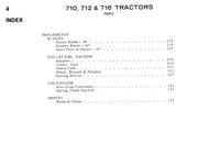 LOT ALLIS CHALMERS 710 712S 712H 716H SERVICE PARTS OPERATORS MANUAL SET TRACTOR