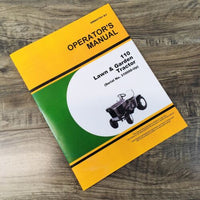 Operators Manual For John Deere 110 Lawn Garden Tractor Owners Book 310000-Up JD