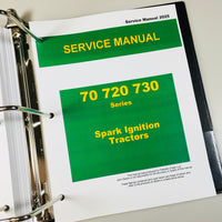 Service Parts Operators Manual Set For John Deere 720 Gas Tractor SN 7200001-Up