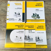 Service Parts Operators Manual Set For John Deere 1010 Diesel Crawler SN 1001-Up