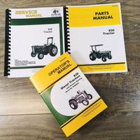 Service Parts Operators Manual Set For John Deere 830 Tractor Electric Starting