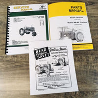 Service Parts Operators Manual Set For John Deere AR AO Unstyled Tractor -271999