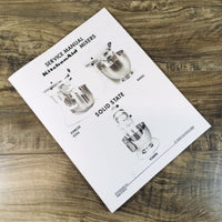 Hobart K45SS KSMC50 K5SS KSM90 Mixers Service Manual Repair Shop Technical