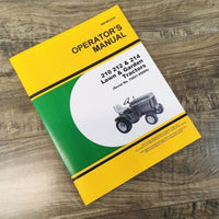 Operators Manual For John Deere 210 212 214 Lawn Garden Tractor Owners Sn 70001-