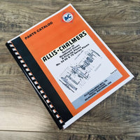 Allis Chalmers 54 60 70 Series b Pick-up Plows Parts Manual Section III