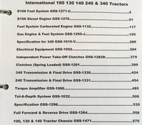 Farmall International 140 Tractor Service Parts Operators Manual Set 62472-After