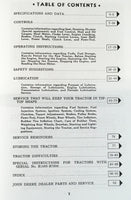 Operators Manual For John Deere Model R Tractor Owners Book Maintenance Printed