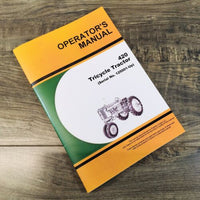 Operators Manual For John Deere 420 420T Tricycle Tractor Owners Book 125001-Up