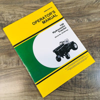 Operators Manual For John Deere 140 Hydrostatic Tractor Owners Book SN 56500-UP