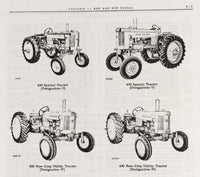 Service Parts Operators Manual Set For John Deere 420 Row-Crop Tractor 100001-