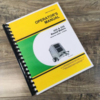 Operators Manual For John Deere 435 & 535 Round Baler Owners Book SN 0-915000 JD