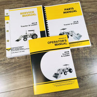 Service Parts Operators Manual Set For John Deere 401-B 401B Tractor Loader JD