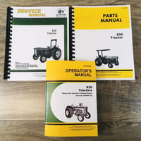 Service Parts Operators Manual Set For John Deere 830 Diesel Tractor Gas Crankin