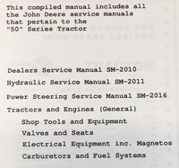 Service Manual For John Deere 50 520 530 Tractors Repair Shop Technical Book