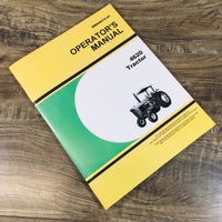 Operators Manual For John Deere 4620 Tractor Owners Maintenance Printed Book Jd