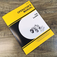 Operators Manual For John Deere 710 Loader Maintenance for 1010 Wheel Tractors