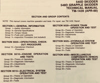 Service Parts Operators Manual Set For John Deere 540D Skidder 548D Grapple