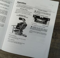 Operators Manual For John Deere 9250A 9450 9550 Backhoe Owners Book Maintenance