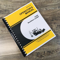 Operators Manual For John Deere 610C Backhoe Loader Tractor Owners Maintenance