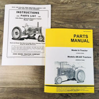 Service Parts Operators Manual Set For John Deere ANH Unstyled Tractor Owners