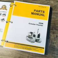 Service Parts Manual Set For John Deere 450B Crawler Loader Tractor Shop JD450-B