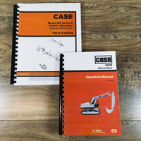 Case 980 Series B Excavator Parts Catalog Operators Manual Owners Set 6203751-Up