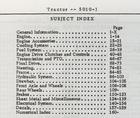 Parts Manual For John Deere 5010-I Tractor Catalog Book Assembly Schematic Views