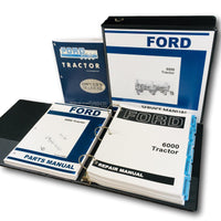 Ford 6000 Tractor Service Parts Operators Manual Owners Repair Shop Set Workshop