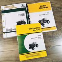 Service Parts Operators Manual Set For John Deere 317 Hydrostatic Tractor Owners