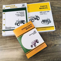 Service Manual Set For John Deere 420 I Special Utility Tractor Parts Operators