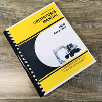 Operators Manual For John Deere 495D Excavator Owners Book Maintenance Printed