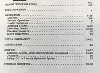 Operators Manual For John Deere 35 Series 1 Farm Loader for 1010 Series Tractors