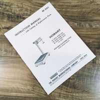 Hobart 41-3132 HOB-A23 HOB-A22 HOB-A21 Platform Scale Operators Parts Manual