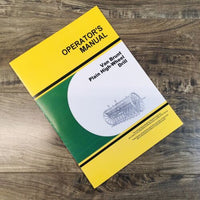 Operators Manual For John Deere Van Brunt Plain High Wheel Drill Owners Book JD