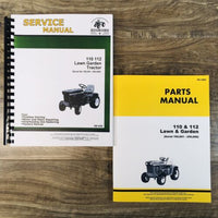 Service Parts Manual Set For John Deere 110 112 Lawn Tractor 100001-250000 JD