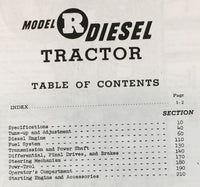 Service Parts Operators Manual Set For John Deere Model R Tractor Owners Repair