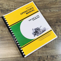 Operators Manual For John Deere 530 630 730 Combines Book Maintenance Printed JD