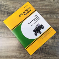 Operators Manual For John Deere 112 Lawn & Garden Tractor Owners 260001-300000