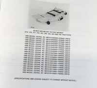 PARTS MANUAL FOR JOHN DEERE 50 INCH MID-MOUNT ROTARY MOWER CATALOG BOOK ASSEMBLY