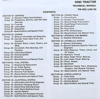 Service Manual For John Deere 4030 Tractor Repair Parts Catalog Shop