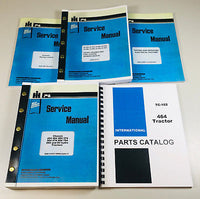 INTERNATIONAL 464 DIESEL TRACTOR SERVICE MANUAL REPAIR SHOP PARTS CATALOG SET