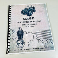 CASE VA SERIES TRACTOR PARTS MANUAL CATALOG