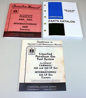 SET INTERNATIONAL FARMALL 560 TRACTOR OPERATOR PARTS LP GAS MANUAL CATALOG