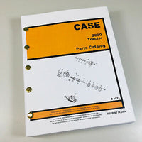 CASE 2090 TRACTOR PARTS MANUAL CATALOG