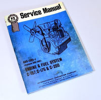 FARMALL INTERNATIONAL IH C-175 GAS ENGINE 350 TRACTOR SERVICE SHOP REPAIR MANUAL