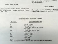 INTERNATIONAL 370 SERIES DIESEL ENGINES SERVICE MANUAL BOOK FOR UD-370 MACHINES