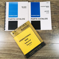 International 2606 Diesel Industrial Tractor Parts Operators Manual Set D236