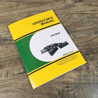 OPERATORS MANUAL FOR JOHN DEERE 310 DISK OWNERS BOOK MAINTENANCE PRINTED BOOK